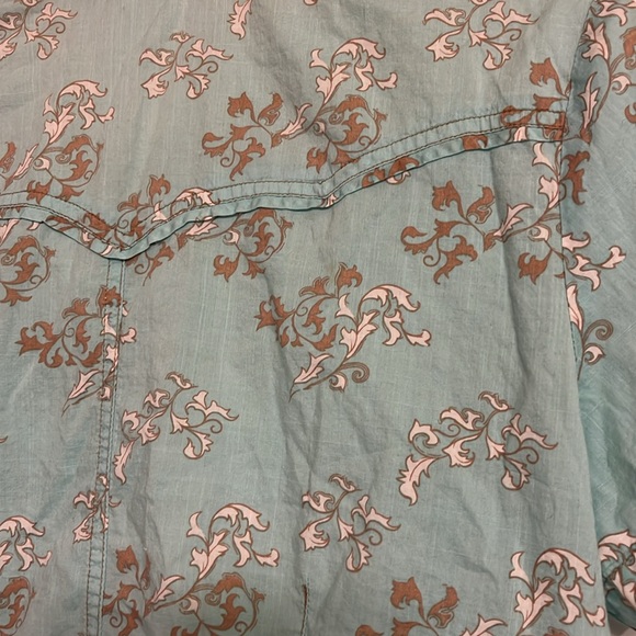 Pearl snap western cowgirl button down M - Picture 6 of 12